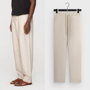 KITH Men's Washed Denim Barrow Pant Veil Cream Drawstring Pants Sz XXL